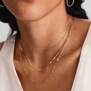 Mejuri 16” SERPENTINE CHAIN NECKLACE